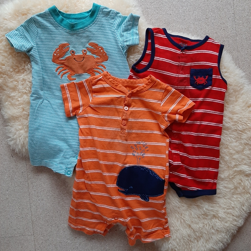 ❌SOLD❌12mo Summer☀️Romper BUNDLE!